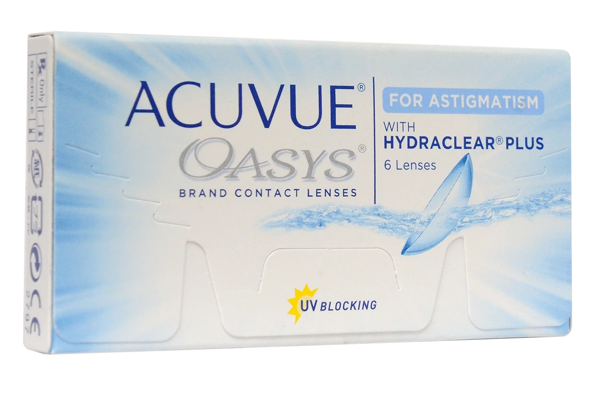 Купить Acuvue Oasys for Astigmatism (6 линз) - торические однодневные линзы