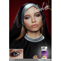 Карнавальные контактные линзы ADRIA Crazy (1 линза)