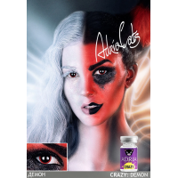 Карнавальные контактные линзы ADRIA Crazy (1 линза)