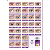 Карнавальные контактные линзы ADRIA Crazy (1 линза)