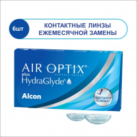 Контактные линзы Air Optix plus HydraGlyde 6pk